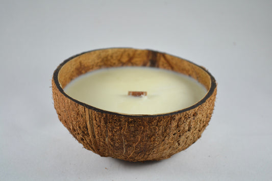 Coconut candle bougie végétale noix de coco