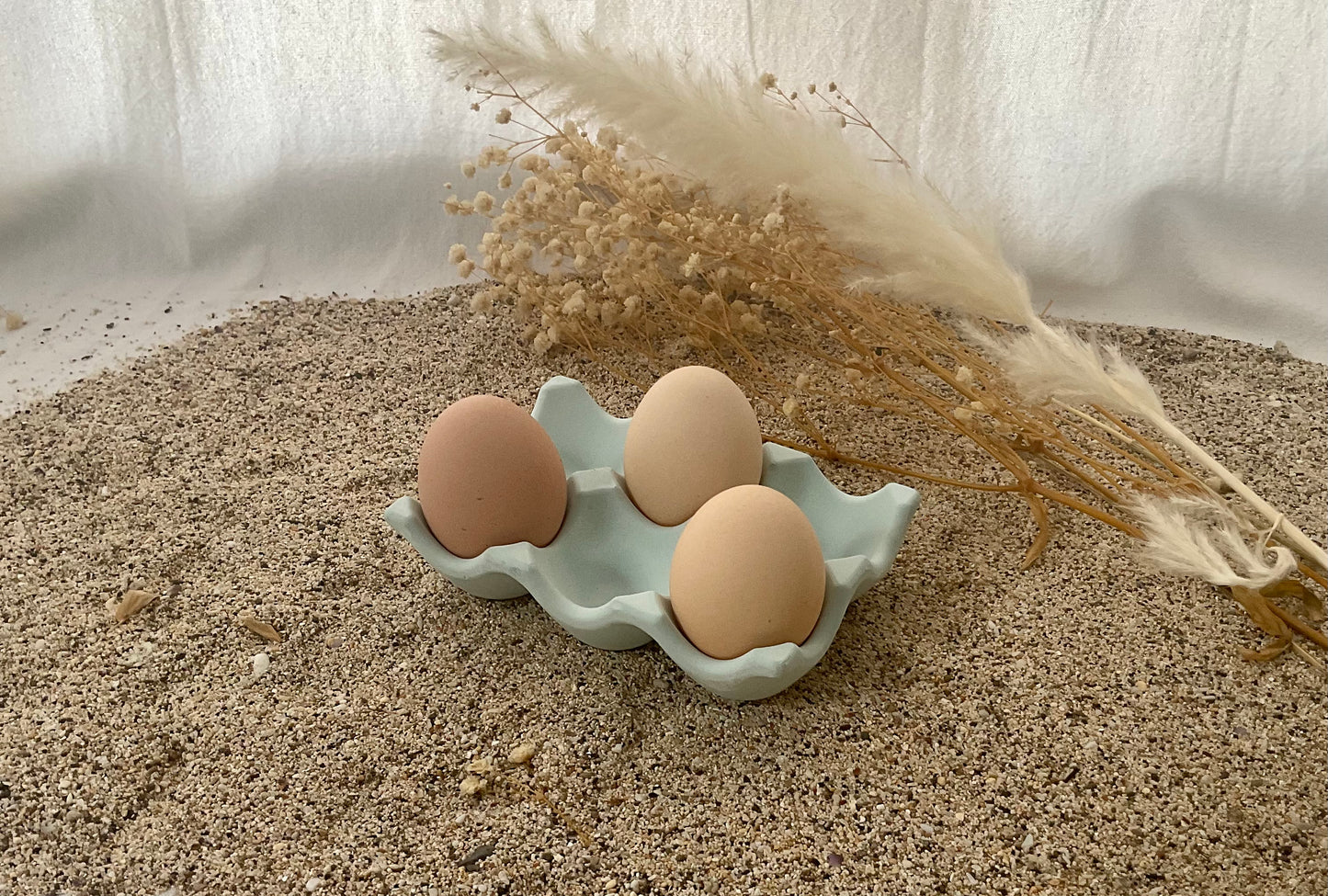 Boîte à œufs jesmonite décoration d’intérieur